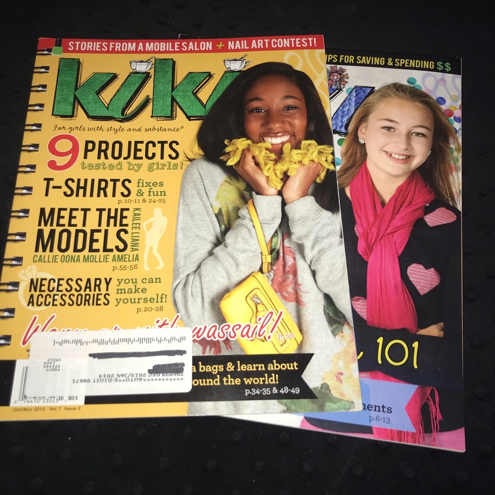 2 for $12 KiKi magazines Oct 2013 - Jan 2014